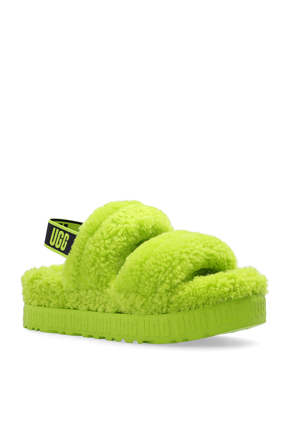 Lime green 2024 ugg slippers